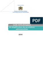 Guide Methodologique de Simplification Des Procedures Administratives - 2016 - VFR