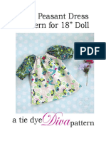 Free Peasant Dress Pattern For 18" Doll