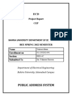 Public Address System: Project Report CEP