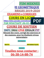 °td-Examens Optique-Geo FSM 2020 SMPC