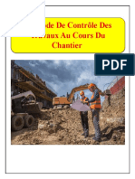 Méthode de Contrôle Des Travaux Au Cours Du Chantier