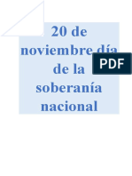 Glosas Acto 20 de Noviembre