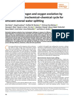 Decoupled Hydrogen and Oxygen Evolution by A Two-Step Electrochemical-Chemical Cycle For Efficient Overall Water Splitting