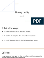 Lesson3 - Warranty Liability