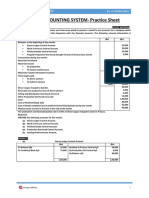 Ch7 Cost Accounting System - Practice Sheet