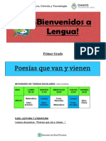 Lectura y Literatura - Lectura de Poesía - Poesías Que Van y Vienen 1° Grado