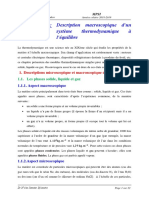 Thermodynamique-Chapitre 1-Description Macroscopique dÔÇÖun Syst+¿me Thermodynamique +á lÔÇÖ+®quilibre