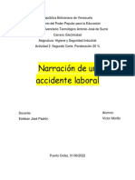 Narración de Un Accidente Laboral