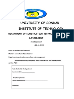 University of Gondar Institute of Technology