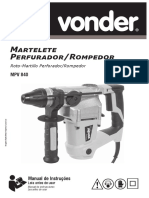 Manual Martelete - Perfurador Rompedor Elétrico - Vonder