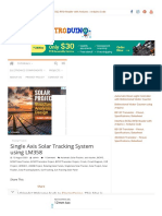 Single Axis Solar Tracking System Using LM358 ElectroDuino