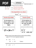 Matematicas 28 de Junio NOTACION DESARROLADA Y CIFRADA