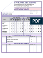 Kamal Public Sr. Sec. School: Report Card For Class Vi-Viii ACADEMIC SESSION: 2021 - 2022