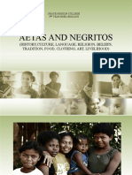 Aetas and Negritos: (History, Culture, Language, Religion, Beliefs, Tradition, Food, Clothing, Art, Livelihood)