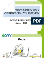 Diaspositivas (Fundamento Metrológico - Verificación de Volúmenes)