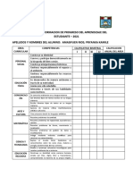 Boleta de Informacion de Progreso Del Aprendizaje Del Estudiant1