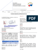 6ano Matematica Avaliacao Diagnostica