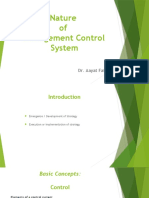 Nature of Management Control System: Dr. Aayat Fatima