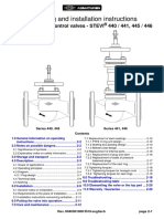 Operating and Installation Instructions: Straight Through Control Valves - STEVI 440 / 441, 445 / 446