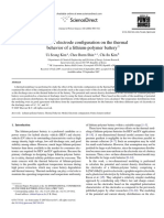 Effect of Electrode Configuration On The Thermal Behavior of A Lithium-Polymer Battery