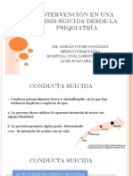 Intervención en Una Crisis Suicida Desde La Psiquiatría