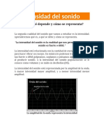 La Intensidad Del Sonido