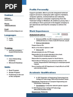 Mohammed Mansour CV