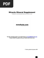 Miracle Mineral Supplement Guide