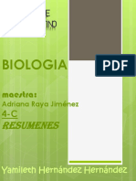 Resumenes de Biologia (Yamileth Hernandez Hernandez 4-c)