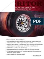 Performance Advantages:: Meritor® Tire Infl Ation System by P.S.I. With Thermalert Op Tion