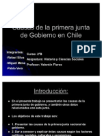 Causas de La Primera Junta Nacional de Gobierno