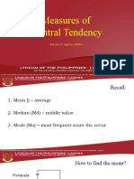 4 Measures of Central Tendency