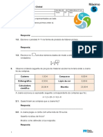 Teste 5 Global 2019 Mat. Máximo Porto Editora 5º Ano