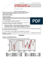 TD O4 Spectroscopie IR Et RMN