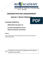 Organization and Amanagement Quarter 1 Week 4 Module 4: Learning Competency