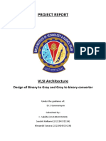 Project Report: Design of Binary To Gray and Gray To Binary Converter