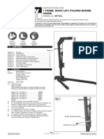 1 Tonne, Quick Lift, Folding Engine Crane: Instructions For