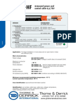 LKSM-HF: Armoured Power and Control Cable 0,6/1kV