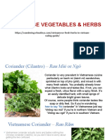 Vietnamese Vegetables & Herbs: Eating-Guide