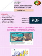 Ley Orgánica para El Desarrollo Económico y Sostenibilidad Fiscal