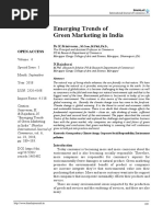 Emerging Trends of Green Marketing in India: Open Access