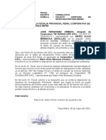 Solicito Apertura de Investigación Preliminar