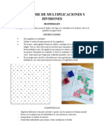 Timbiriche de Multiplicaciones y Divisiones