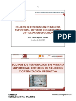 Equipos de Perforacion en Mineria Superficial: Criterios de Seleccion Y Optimizacion Operativa