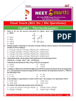 Final Touch (RCC Do / Die Questions) Chapter: Thermodynamics