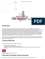 Hypothesis Testing - Chi Squared Test