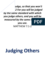 Judging Others