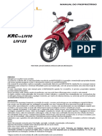 Manual Do Proprietário Bull KRCF5-LX - Now 125 - Liv50 - Liv125