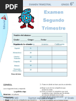 2do Trimestre 6to Grado