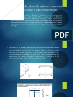 Método de Calculo de Esfuerzo Cortante en Vigas